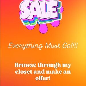 Major reductions! Everything Must go!!